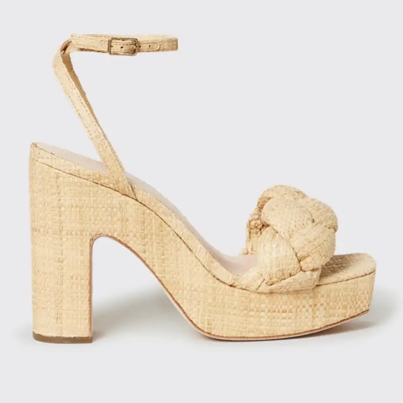 Loeffler Randall Shoes - Loeffler Randall Raffia Women's Platform Sandals with Braid size 8
